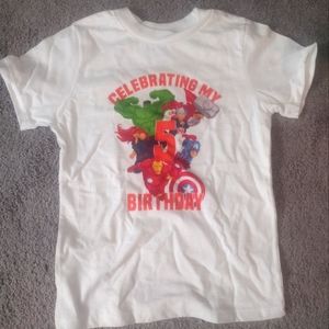 Kid's birthday Avenger shirt